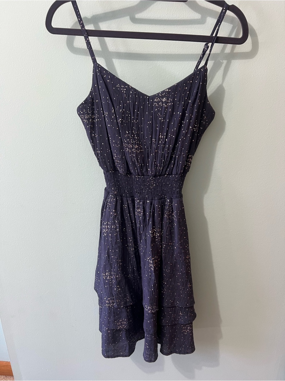 Emerald Sundae Black silver Speckled Cami Dress